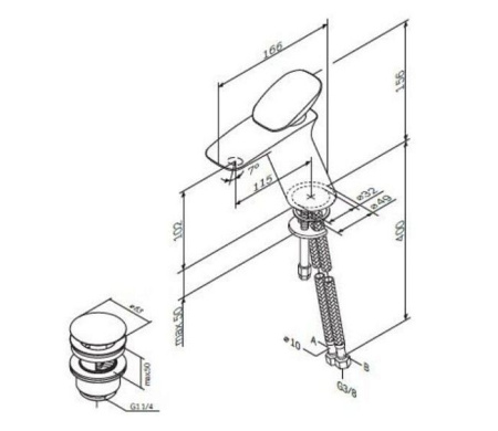 Смеситель AM.PM Spirit V2.0 F70A82100 хром