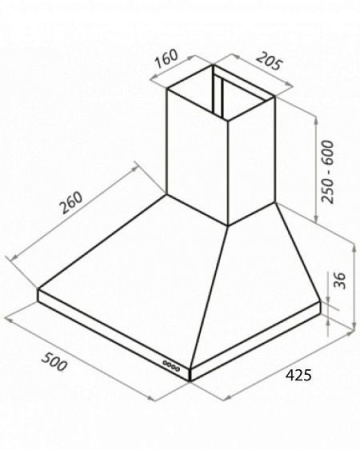 Вытяжка SCHTOFF Haus 50 Black