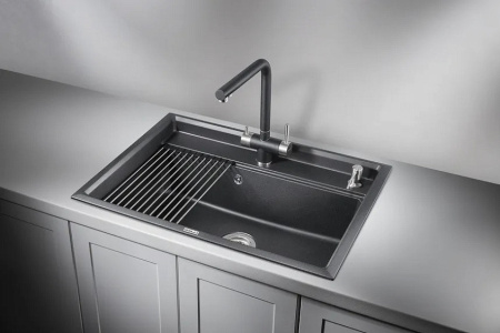 Кухонная мойка GRANULA KS-7301 чёрный