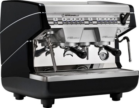 Кофемашина NUOVA SIMONELLI Appia II Compact 2Gr V black (высокие группы)