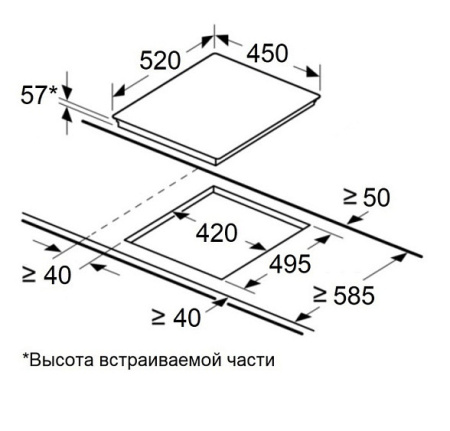 Варочная поверхность MAUNFELD CVI453SBWH