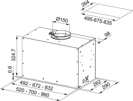Вытяжка FRANKE FBFP XS A52 (305.0665.368)