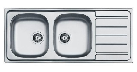 Кухонная мойка ALVEUS Line 100 NAT-90 1087978 (в комплекте с сифоном 1130555)