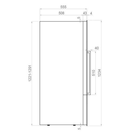 Винный шкаф PANDO PVMAVP 124-65CRR