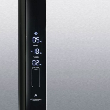 Холодильник Ginzzu NFK-610 стальной