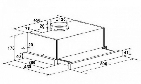 Вытяжка Lex HUBBLE 500 BLACK