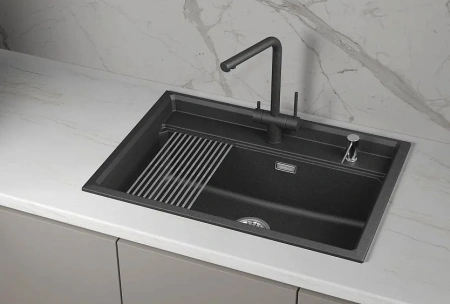 Кухонная мойка GRANULA KS-7301i шварц