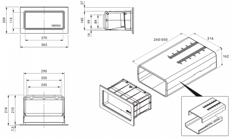 Система вытяжки BORA UEBF