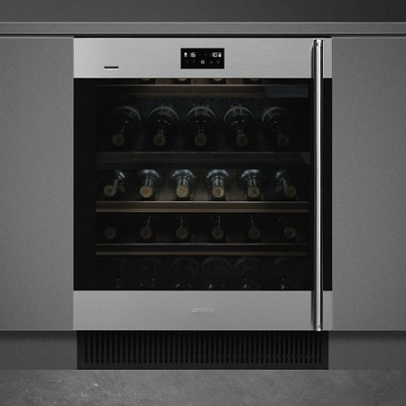 Встраиваемый винный шкаф SMEG CVI338LX3