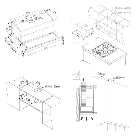 Вытяжка GORENJE TH60E6X