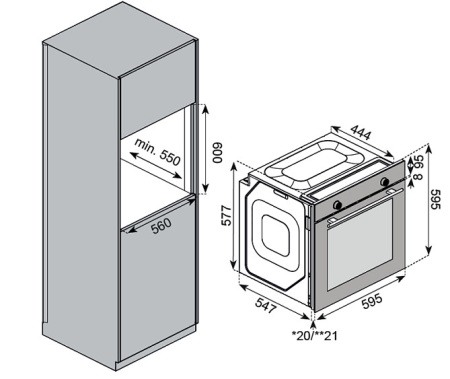 Духовой шкаф KUPPERSBERG HF 608 GR