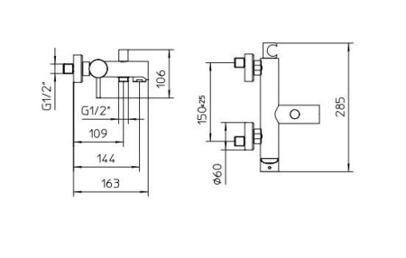 Смеситель BOSSINI Vasca Doccia Oki Z005101 030 хром