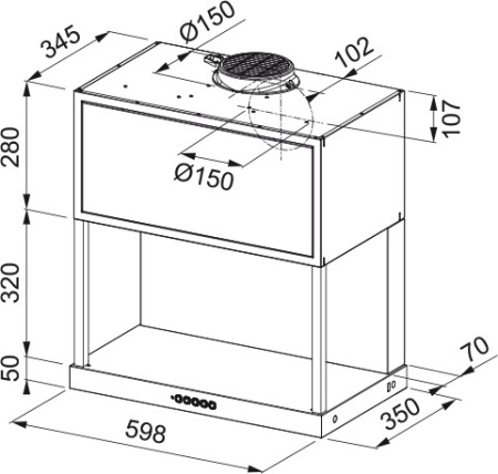 Вытяжка FRANKE FMA MODULAR F60 BK MATT (335.0706.646)