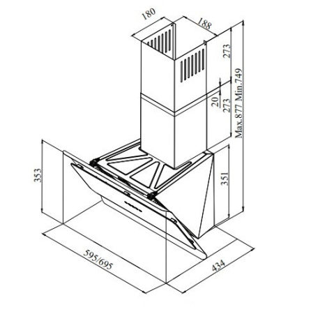 Вытяжка SCHAUB LORENZ SLD DY6318