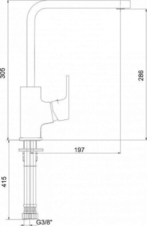 Смеситель E.C.A. Tiera 102118123EX