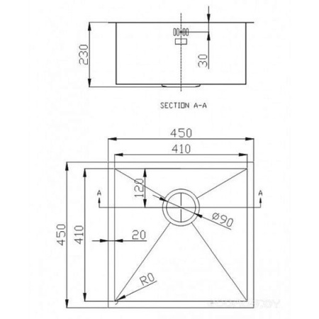 Кухонная мойка EMAR EMB-101 Satine