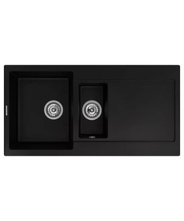 Кухонная мойка KUPPERSBERG MODENA 1,5B2D BLACK METALLIC