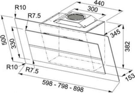 Вытяжка FRANKE 110.0338.358 FRANKE FMPL 906 WH B + угольный фильтр