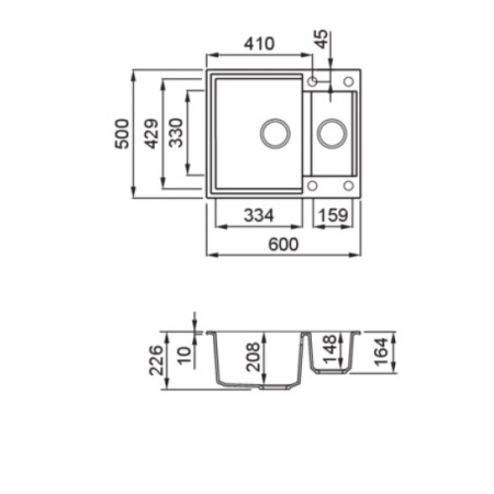 Кухонная мойка ELLECI Easy 150 Cemento G48