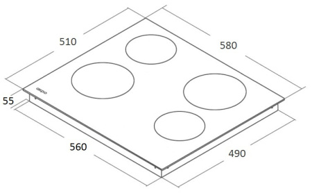 Варочная поверхность AKPO PKA 609014 BL