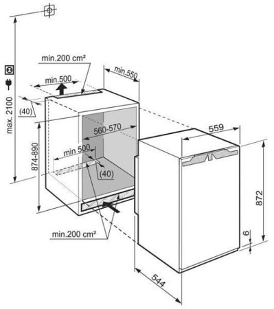 Холодильник LIEBHERR ik 1650