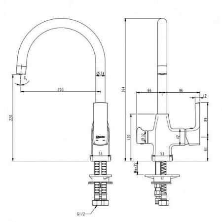 Смеситель LEMARK Ursus LM7261BLR