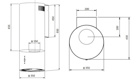 Вытяжка EXITEQ EX-1296 white