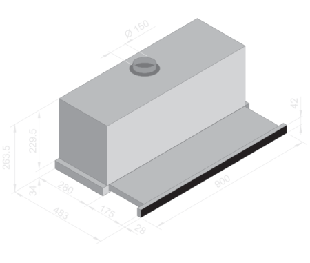 Вытяжка BELTRATTO csa 90v