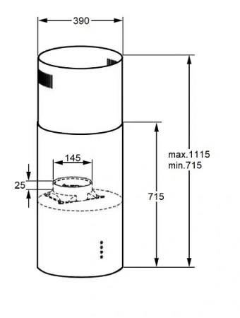 Вытяжка MAUNFELD Ford 39 Isla Sensor черный