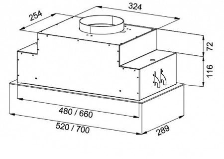 Вытяжка KORTING KHI 6765 GN
