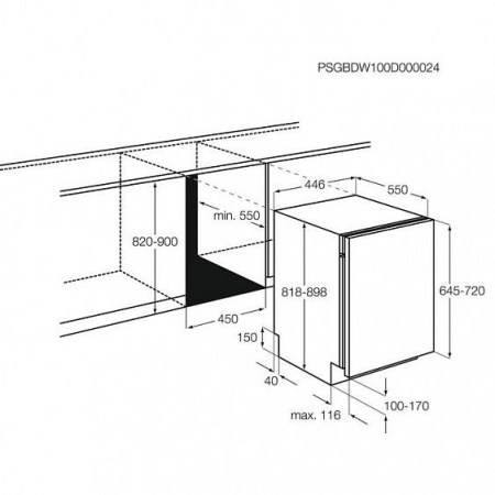 Встраиваемая посудомоечная машина Zanussi ZDV91204FA