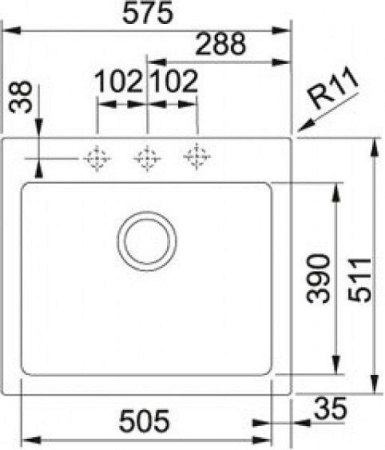 Мойка FRANKE 135.0339.209 FRANKE MRG 210-58, вровень, шоколад