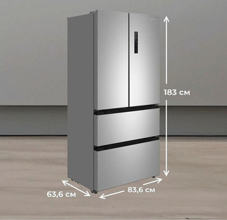 Холодильник MEFERI MFR83IX TOTAL NO FROST FRENCH DOOR COMFORT