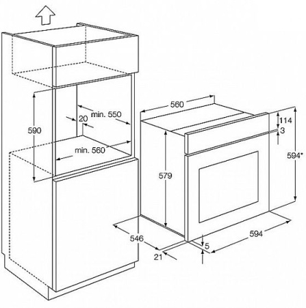 Духовой шкаф AEG bp 5501302 m