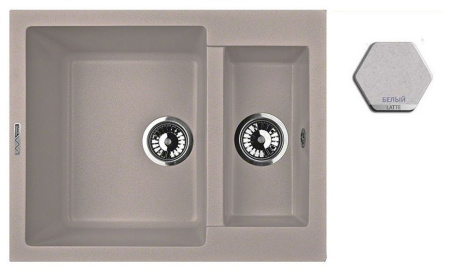 Кухонная мойка LAVA d.1 (latte белый)