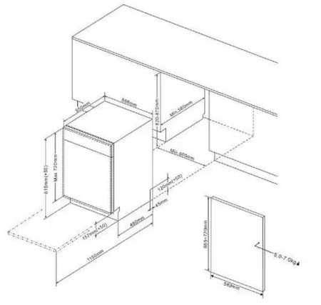 Посудомоечная машина TOSHIBA DW-16B1(B)-RU