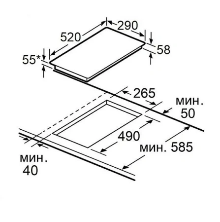 Варочная поверхность MAUNFELD AVI3028SFBK