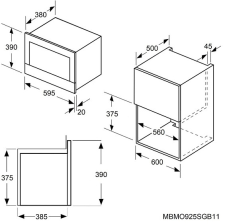 Микроволновая печь MAUNFELD MBMO925SGB11