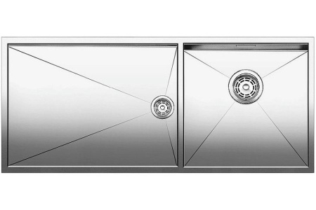 Кухонная мойка BLANCO zerox 400/550-t-u чаша справа (517263)