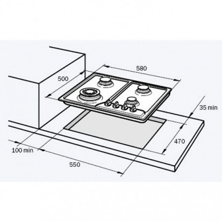 Газовая панель DeLonghi IF 46 PRO