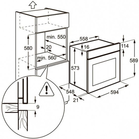 Духовой шкаф ZANUSSI zob 21301 lr