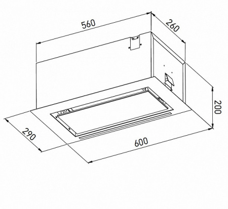 Вытяжка MEFERI SMARTBOX60BK GLASS POWER