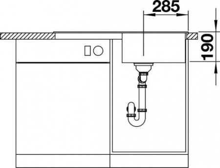 Кухонная мойка BLANCO Zia 5S Silgranit PuraDur 520512тёмная скала