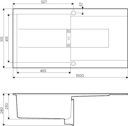 Кухонная мойка OMOIKIRI Banzen 100-GR (4993997)