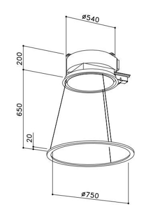 Вытяжка SIRIUS SLT 973 HALO LIGHT EM