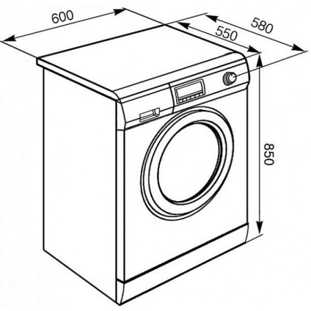 Стиральная машина полноразмерная SMEG wmf147x