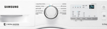 Стиральная машина с фронтальной загрузкой SAMSUNG ww60j3047lw