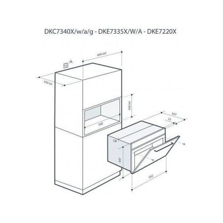 Микроволновая печь DE DIETRICH DKC7340X