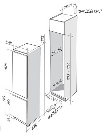 Холодильник DE DIETRICH DRC1027J