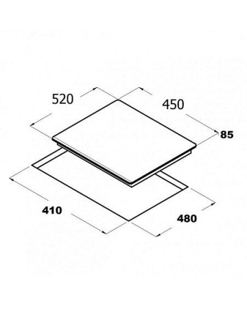 Варочная поверхность SCHTOFF H 4502 P05 IS белое стекло
